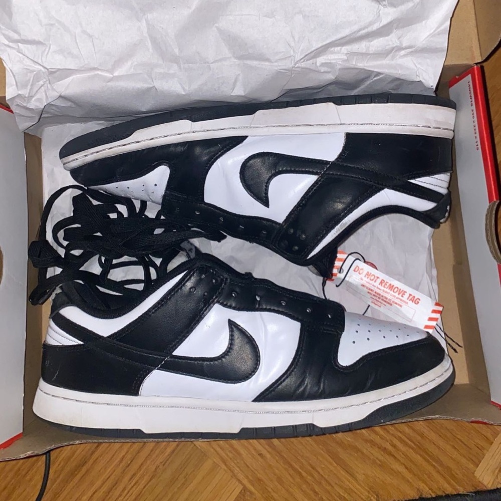 Used Nike Dunk Low Retro Black/ White men 9.5